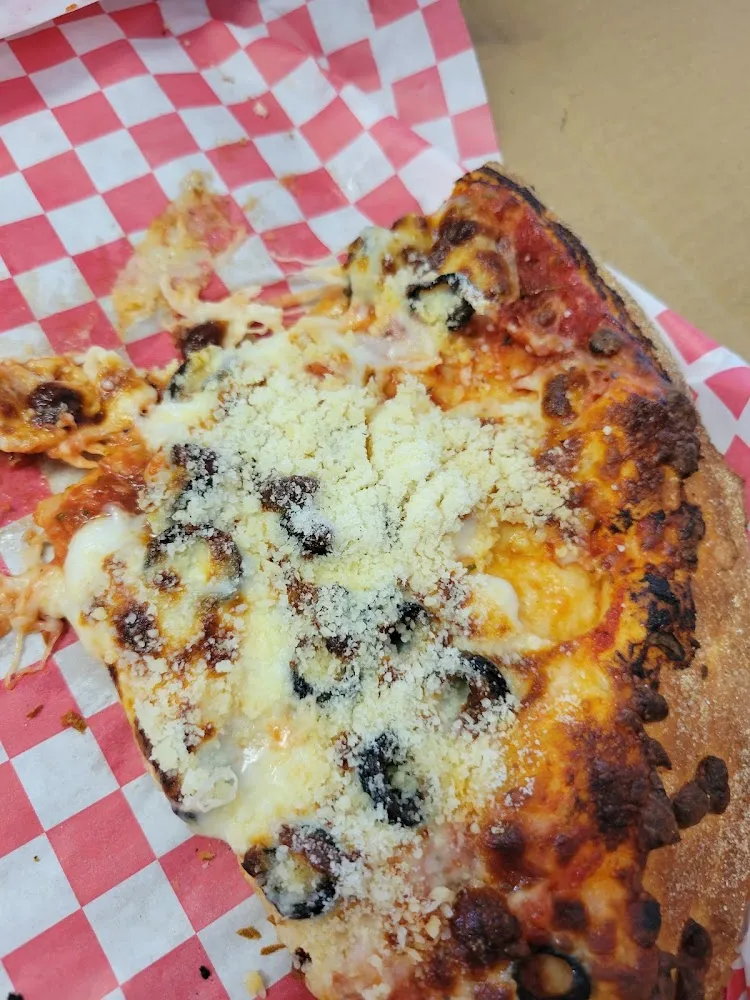 Black Olive and Cheese Pizza